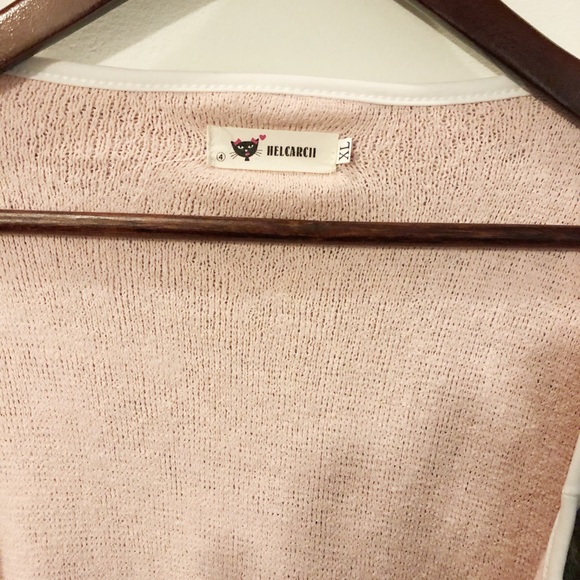 Helcarcii pink and grey open sweater - Picture 2 of 3